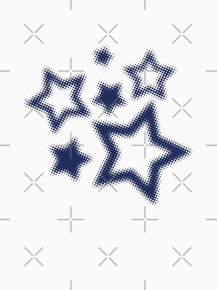 Y2K Star Halftone Pattern – Retro Cyber Aesthetic Design by EJRdesign T-Shirts, Hoodie, Sweatshirt (Image 3)