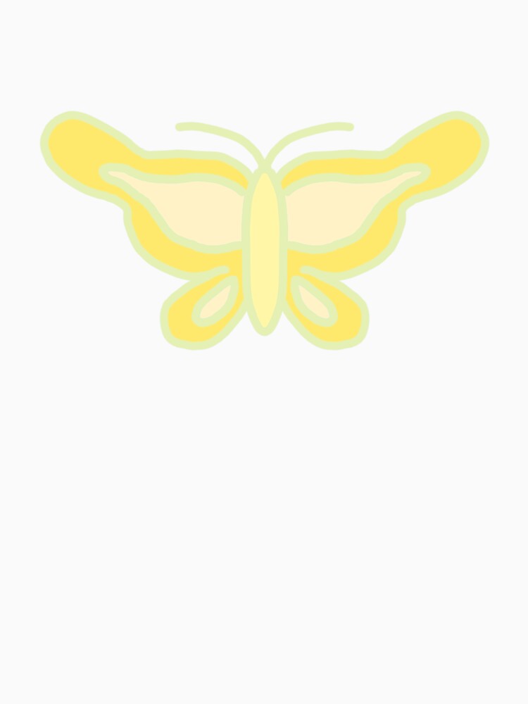 Cute Y2K yellow butterfly sticker by MikaBella08 T-Shirts, Hoodie, Sweatshirt | BlankRebels.com (Image 3)