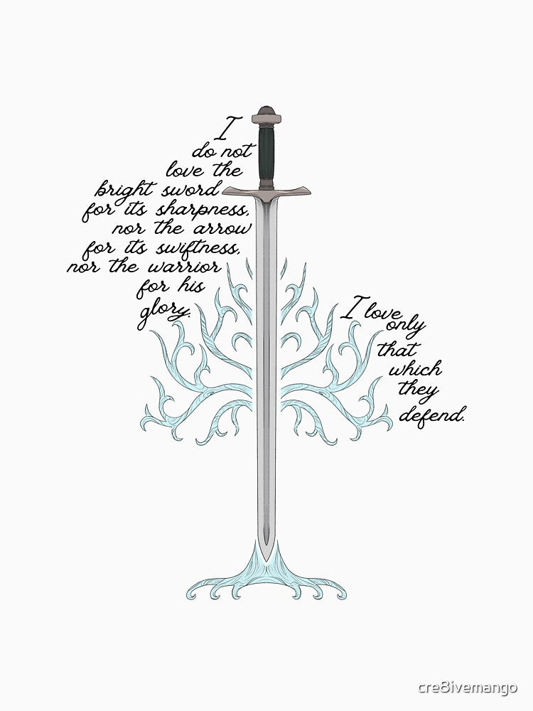 That Which They Defend Faramir Quote by cre8ivemango T-Shirts, Hoodie, Sweatshirt | BlankRebels.com (Image 3)