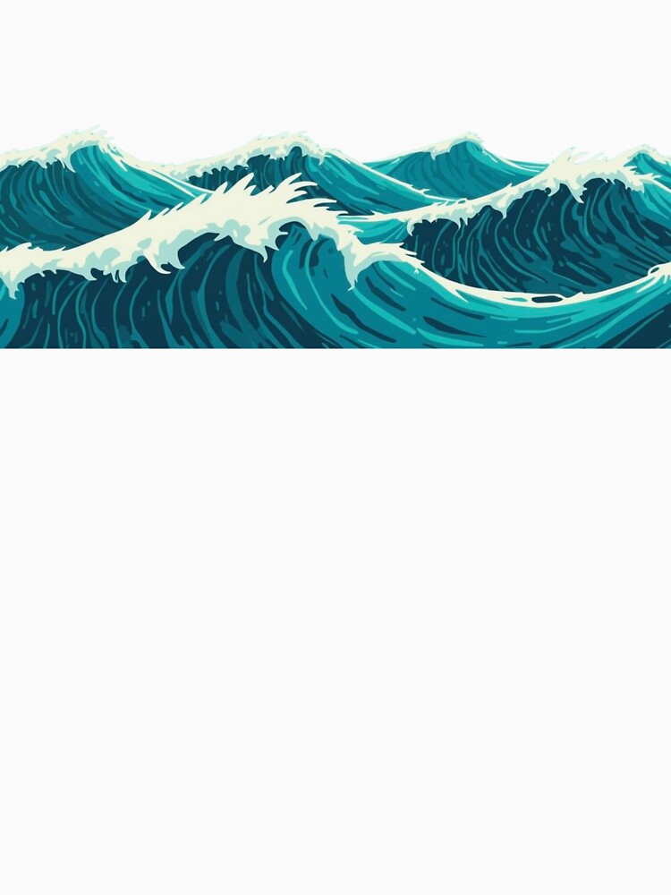 Ocean waves by Luisshopp T-Shirts, Hoodie, Sweatshirt | BlankRebels.com (Image 3)