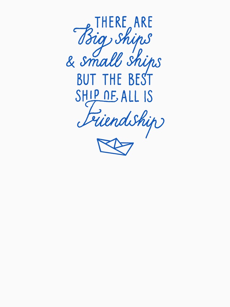 Sea life lettering about ships & friendship by Darina Gulbina T-Shirts, Hoodie, Sweatshirt | BlankRebels.com (Image 2)