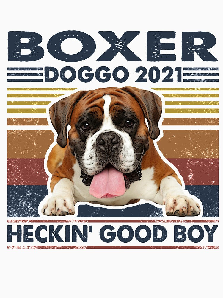 Boxer Doggo 2021 Heckin Good Boy Vintage by kossbus91 T-Shirts, Hoodie, Sweatshirt | BlankRebels.com (Image 3)