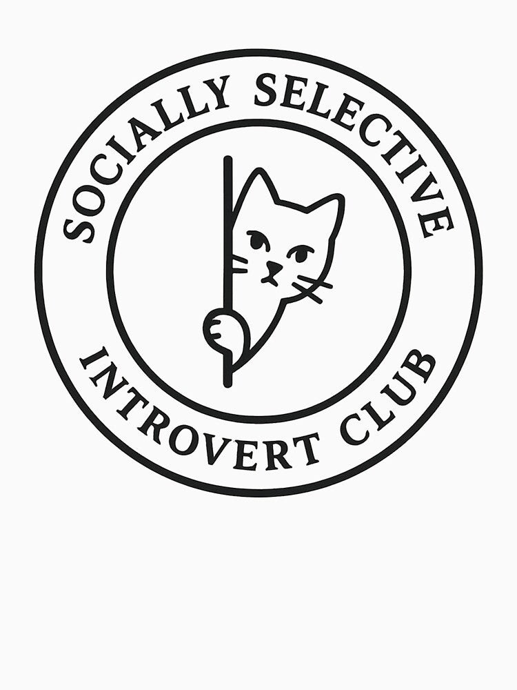Socially Selective Introvert Club by mav7designs T-Shirts, Hoodie, Sweatshirt | BlankRebels.com (Image 3)