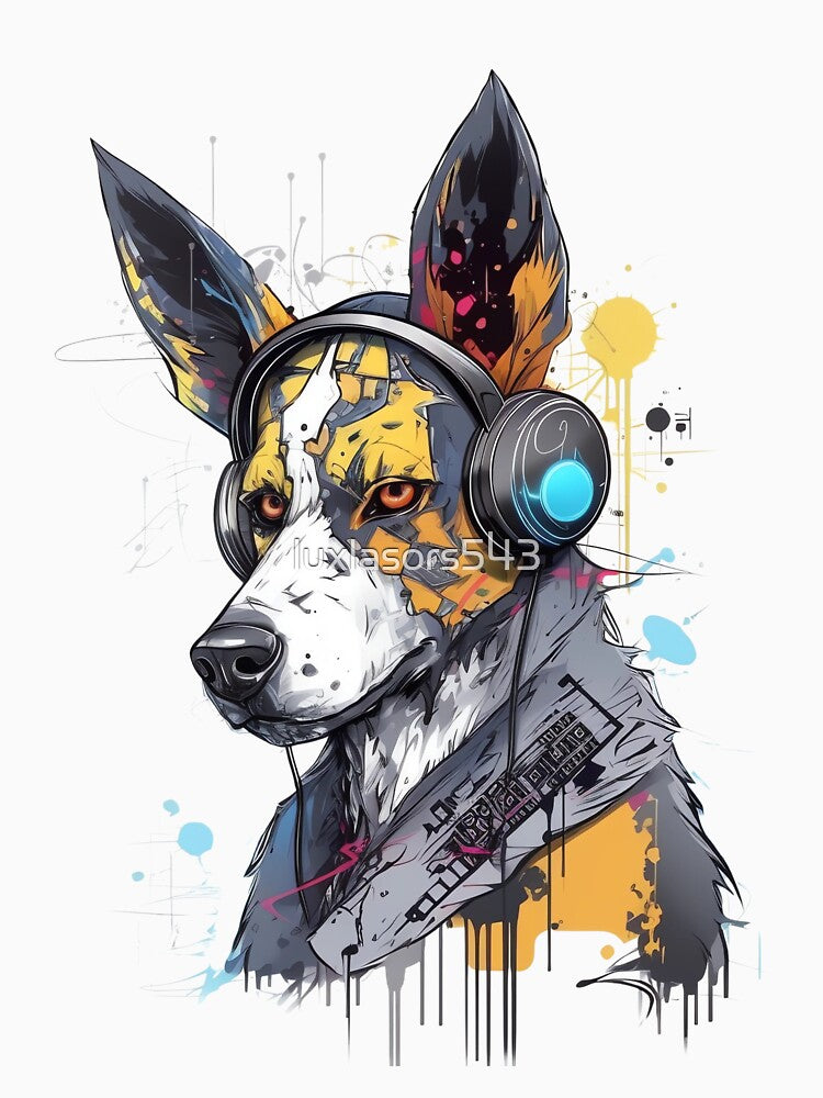 cyberpunk dog by luxlasors543 T-Shirts, Hoodie, Sweatshirt | BlankRebels.com (Image 3)