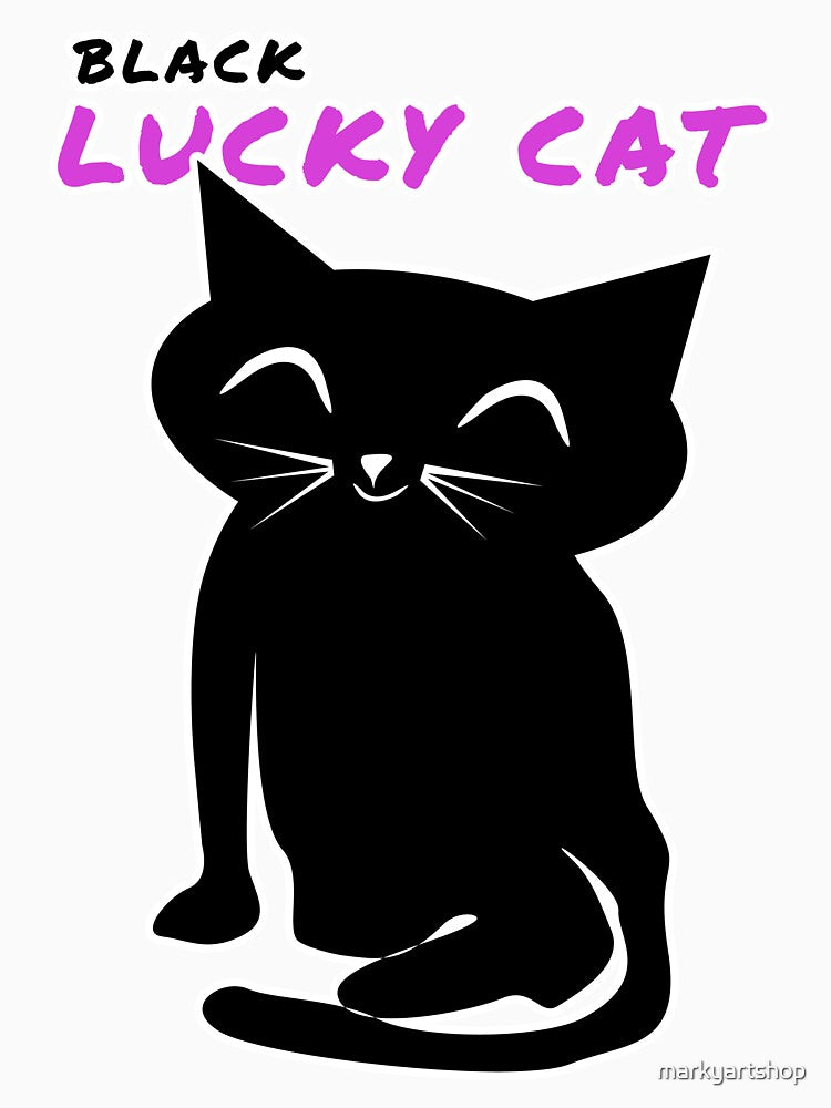 Black Lucky Cat by markyartshop