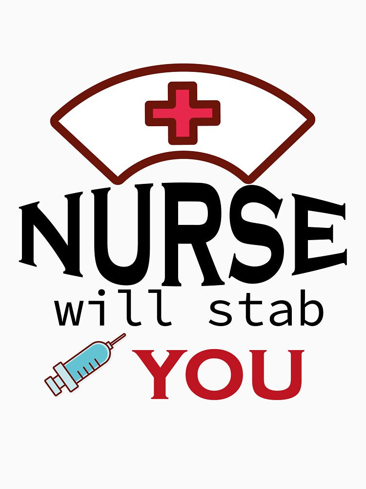 NURSE will stab you, best nurse, shirts for nurse, nurse quotes, nurses gift by Castore design Hoodie, Sweatshirt (Image 3)