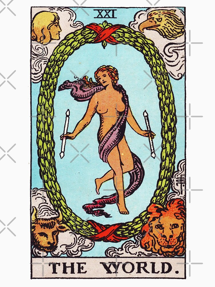 Tarot - The World Card by CarlsArt T-Shirts, Hoodie, Sweatshirt | BlankRebels.com (Image 3)