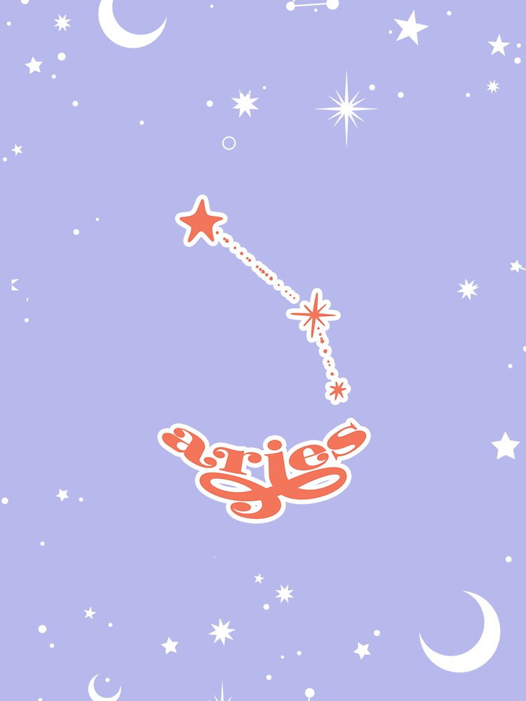 Groovy 80s Aries Zodiac Sign Constellation by cadinera T-Shirts, Hoodie, Sweatshirt | BlankRebels.com (Image 3)