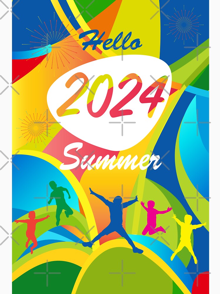 Hello Summer Joyful abstract POP ART, Adventure Holiday Travel Holiday Event, sea beach vacation, Sports lover... (Image 3)