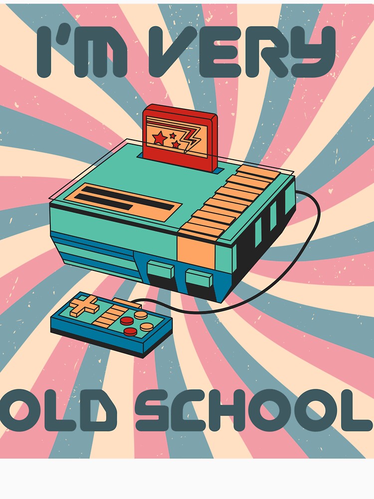 I’m Very Old School: Retro Gaming Console Tee by MRConT Hoodie, Sweatshirt | BlankRebels.com (Image 3)