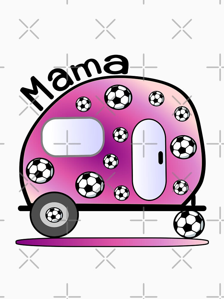 Camping soccer athlete by minimalartstory