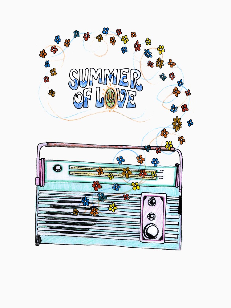 Summer Of Love Hippie Art Design by HighArtDesigns T-Shirts, Hoodie, Sweatshirt | BlankRebels.com (Image 3)