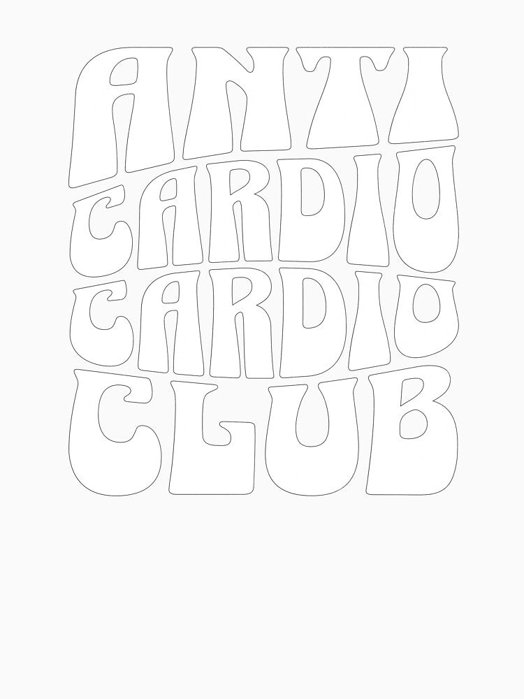 Anti Cardio Cardio Club – Gym Humor by ByZimbo