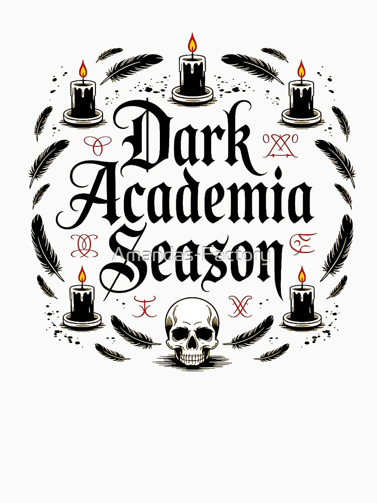 Dark Academia Gothic Skull Candle T-Shirts, Hoodie, Sweatshirt
