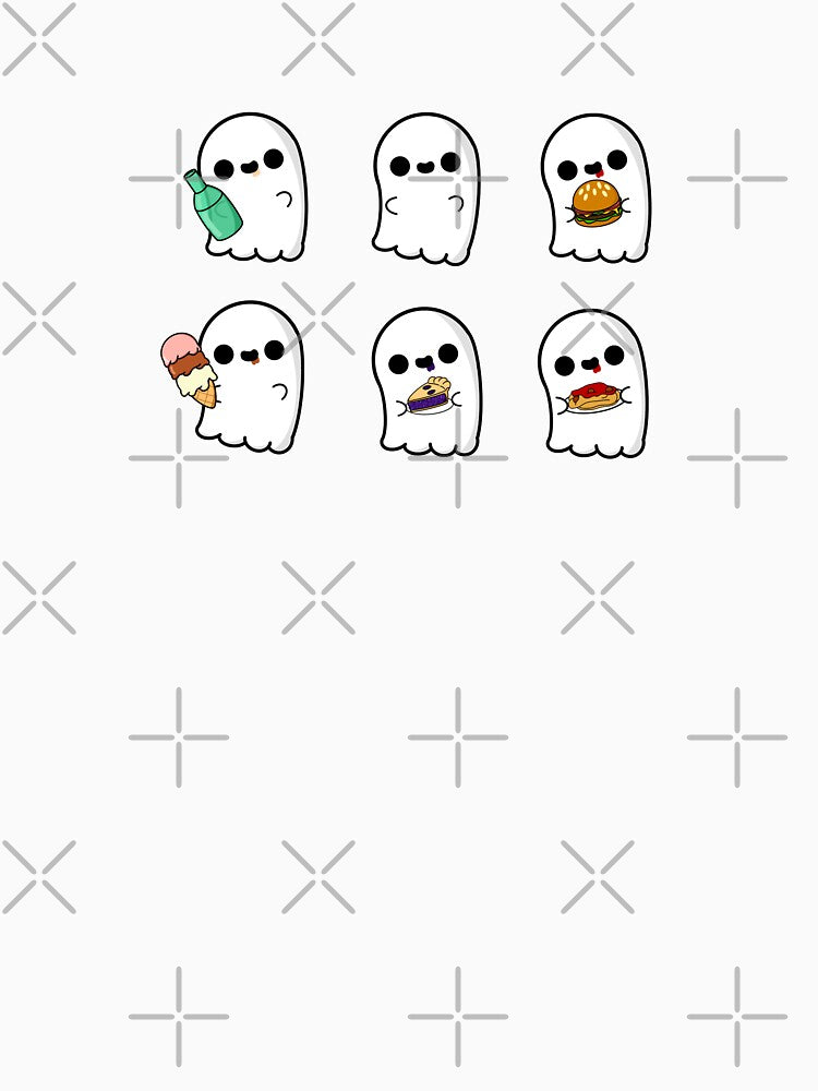 Cute Cartoon Ghost || Kawaii Halloween || Sitcker Pack by cookingwithten