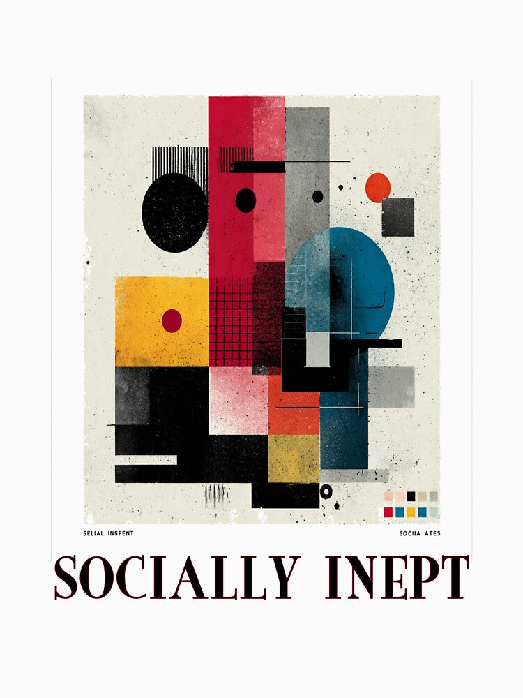 Socially Inept – The Official Uniform for Avoiding Eye Contact by Ignorant-Artist T-Shirts, Hoodie, Sweatshirt (Image 3)
