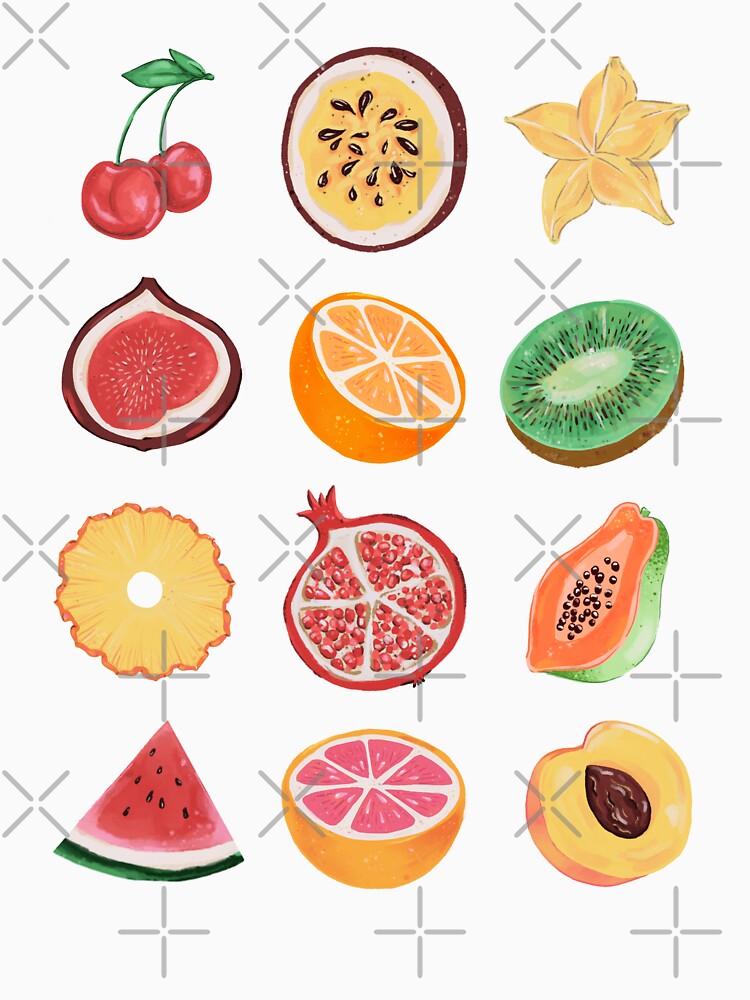 Fruit Watercolor | Vegetarian gifts by WycWycCo T-Shirts, Hoodie, Sweatshirt | BlankRebels.com (Image 3)