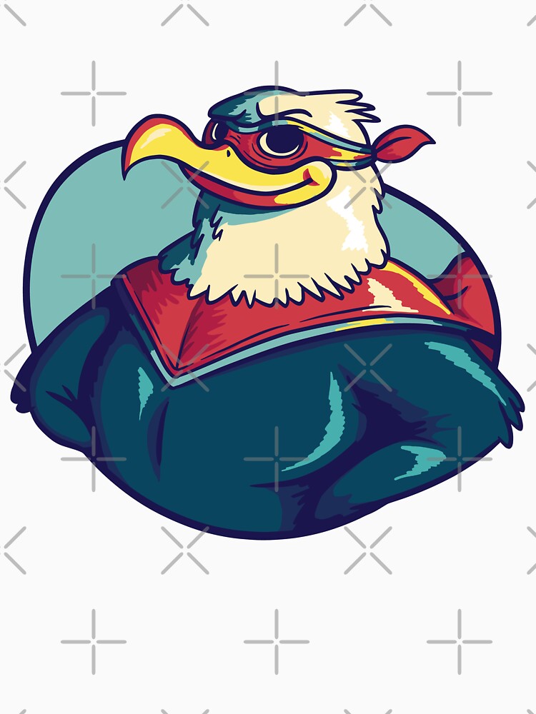 Superhero eagle funny Inspiration Graphic Design Art Cool by DrawHandArt