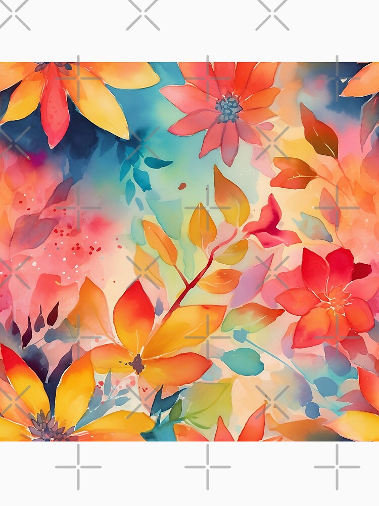 Springtime Floral Blooms 10 : Watercolor Floral Seamless Pattern for DIY Crafts and Home Decor by Shadi Rosenow... (Image 3)