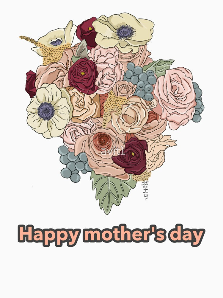 Happy Mothers day, Mothers day flowers bouquet by avit1 T-Shirts, Hoodie, Sweatshirt | BlankRebels.com (Image 2)