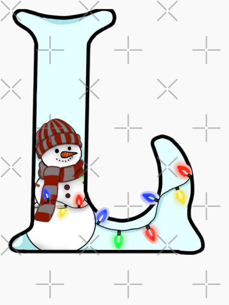 Holiday themed letter L by Artistkhg T-Shirts, Hoodie, Sweatshirt | BlankRebels.com (Image 3)