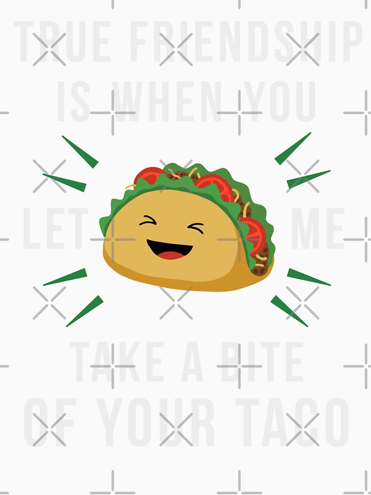 Friendship Quote Funny Mexican Food Taco Best Friend by Zagach Letters