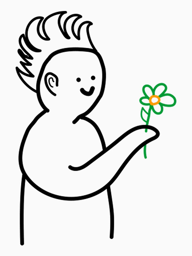 Boy Holding A Flower by surfcotcam T-Shirts, Hoodie, Sweatshirt | BlankRebels.com (Image 3)