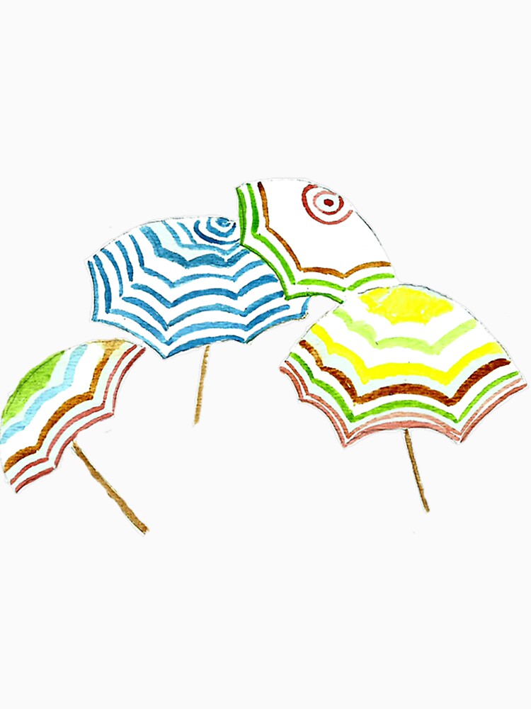Beach Umbrellas Colorful Novelty Summer by cohernirit8
