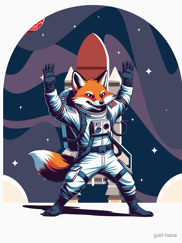 Space Fox Adventure by yuki-hana T-Shirts, Hoodie, Sweatshirt | BlankRebels.com (Image 3)