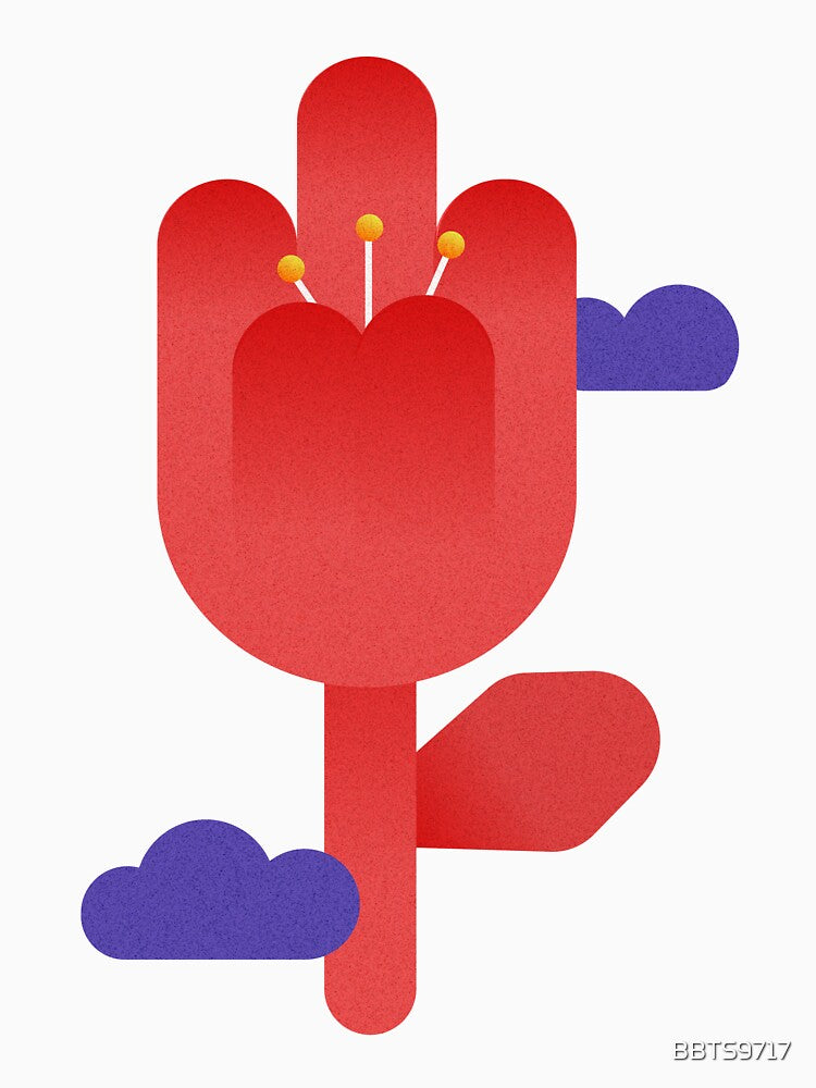 Red Flower by BBTS9717 T-Shirts, Hoodie, Sweatshirt | BlankRebels.com (Image 3)