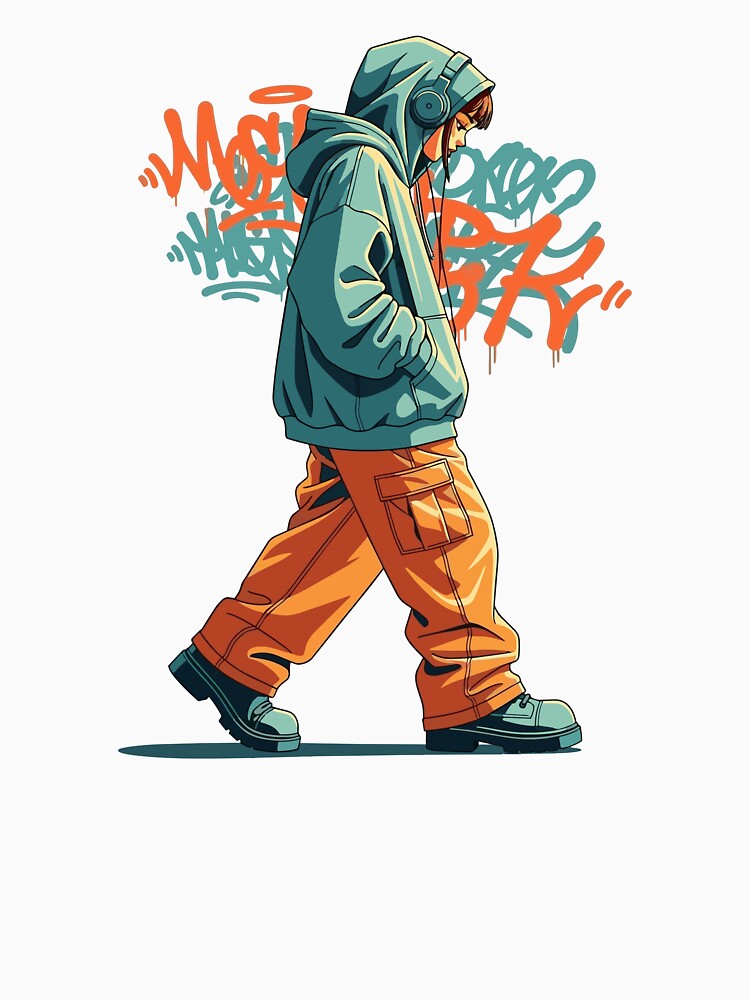 Urban Skater Girl Urban Streetwear Art by NMBaker T-Shirts, Hoodie, Sweatshirt | BlankRebels.com (Image 3)