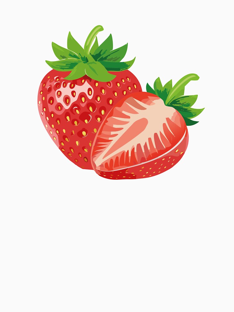 Cute Strawberry Aesthetic Sticker by Design by TZ T-Shirts, Hoodie, Sweatshirt | BlankRebels.com (Image 3)