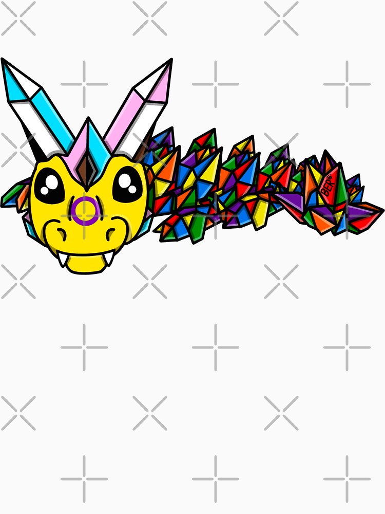Progress Pride Crystal Fidget Dragon by SentABear T-Shirts, Hoodie, Sweatshirt | BlankRebels.com (Image 3)