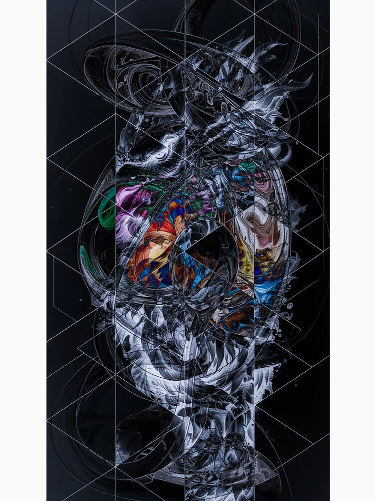 Inner Core Geometry – Dark Abstract Form T-Shirts, Hoodie, Sweatshirt
