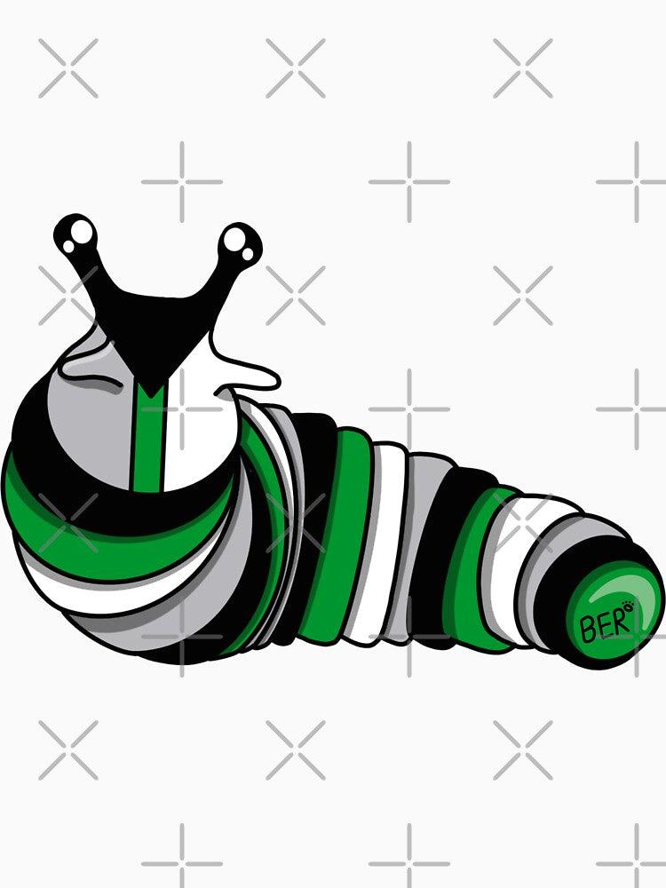 Demiromantic Pride Fidget Slug by SentABear T-Shirts, Hoodie, Sweatshirt | BlankRebels.com (Image 3)