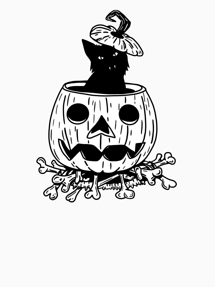SPOOKY BLACK CAT by Tricia Robinson T-Shirts, Hoodie, Sweatshirt | BlankRebels.com (Image 3)
