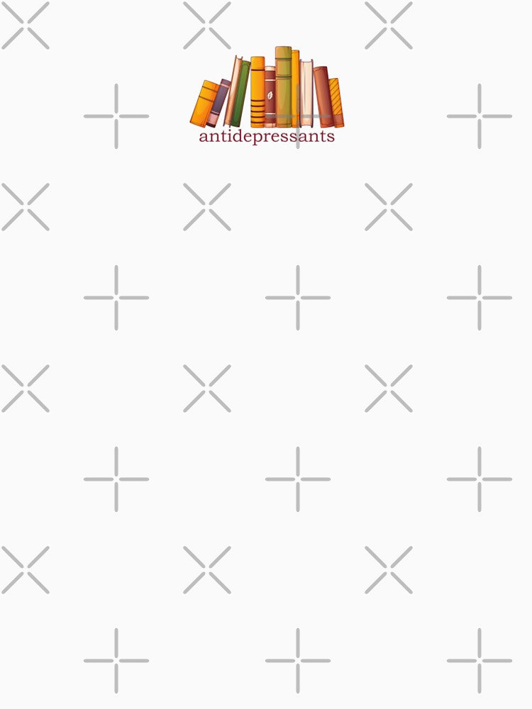 Books Are My Antidepressants Illustration by ColorloomArt T-Shirts, Hoodie, Sweatshirt | BlankRebels.com (Image 2)