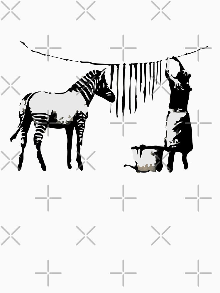 BANKSY Washing Zebra Stripes by inkstyl