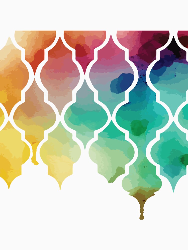 A Moroccan Ombre Watercolor - Boho Chic Patterns by GVRDesign
