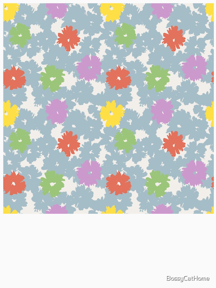 Cali Boho Scattered Floral Pattern by BossyCatHome T-Shirts, Hoodie, Sweatshirt | BlankRebels.com (Image 3)