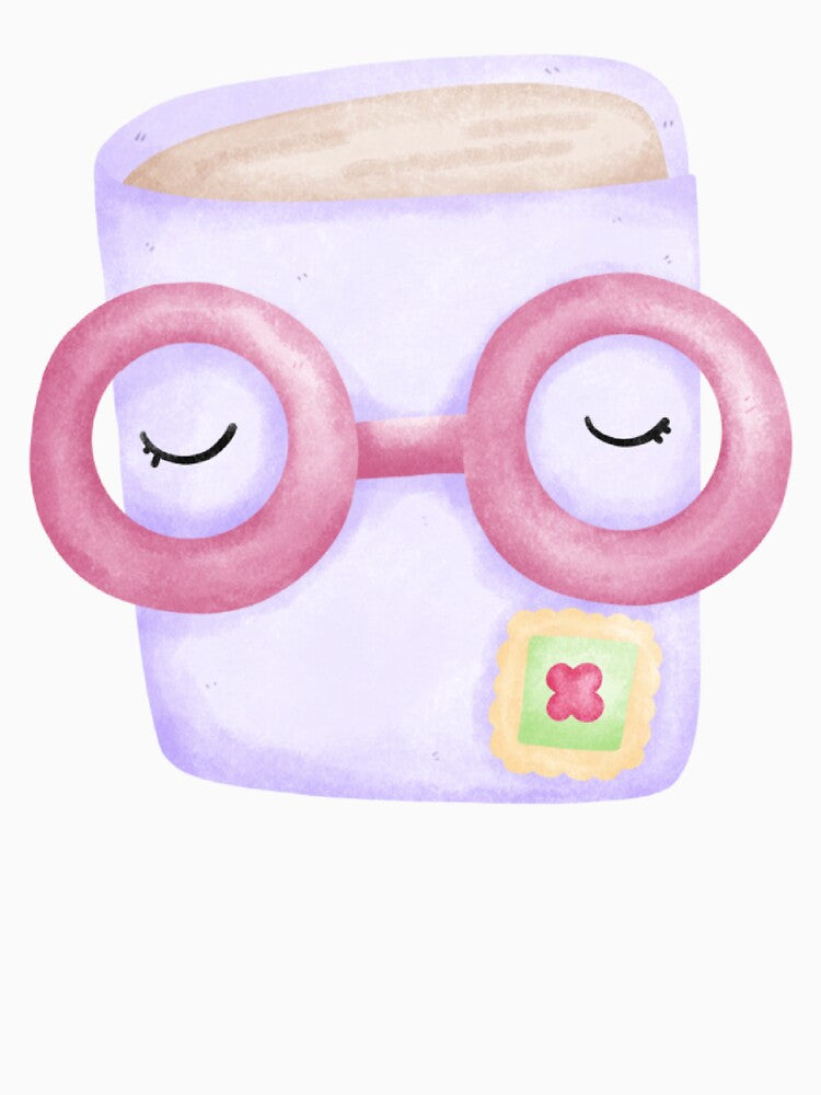 Cute Kawaii Book with Glasses Pastel Bookish Reading Lover Design by inelistudio T-Shirts, Hoodie, Sweatshirt (Image 3)