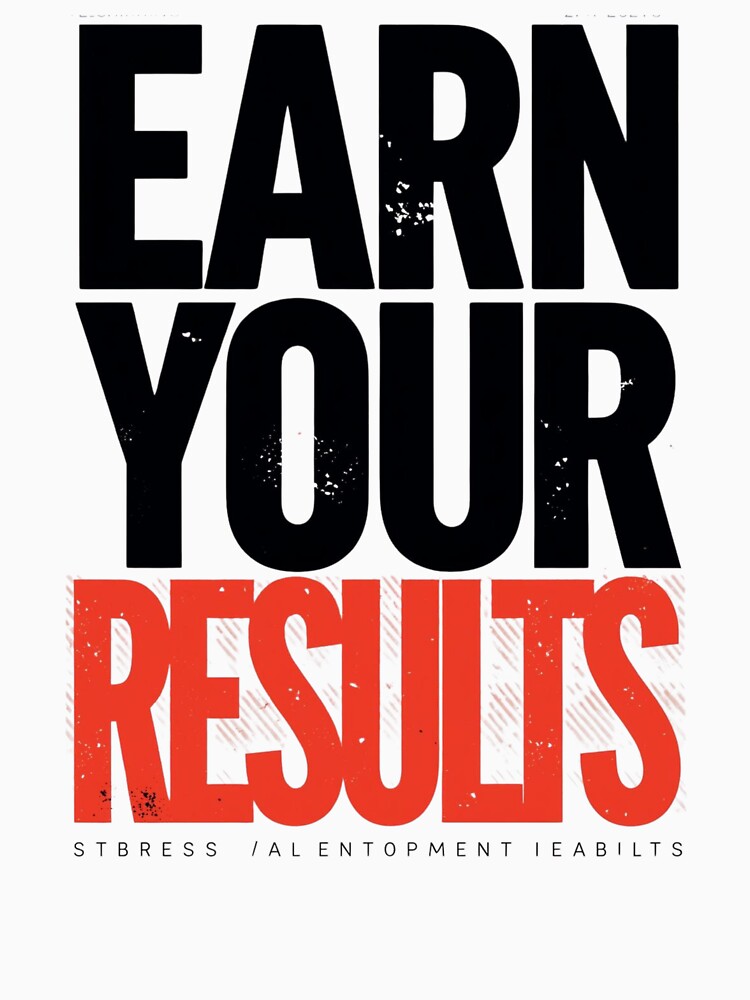 Earn Your Result Motivation Quote – Succes T-Shirts, Hoodie, Sweatshirt
