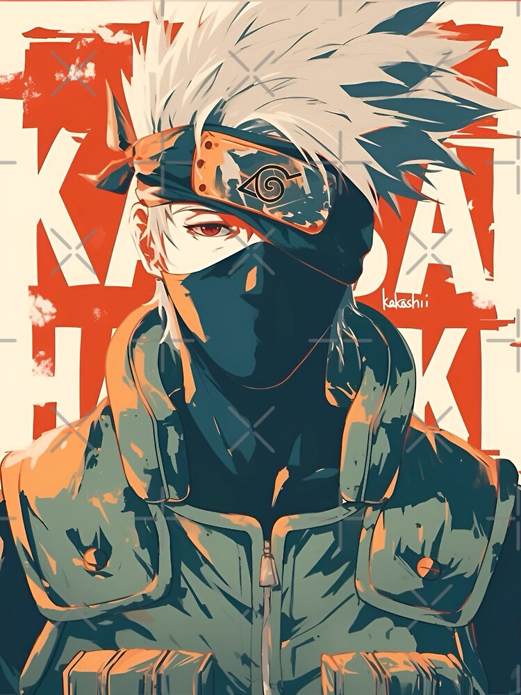 Kakashi Hatake Minimalist Anime Art | Legendary Copy Ninja Illustration by Dyan4 T-Shirts, Hoodie, Sweatshirt (Image 3)