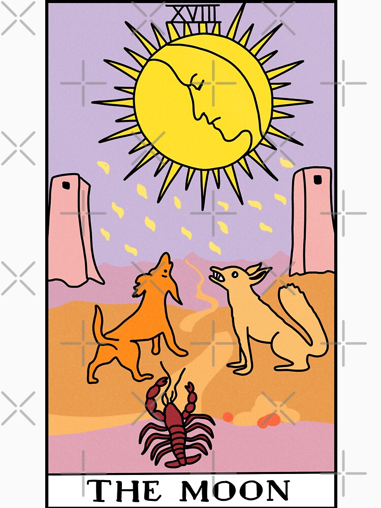 The Moon Tarot Card by RubyGoesBananas T-Shirts, Hoodie, Sweatshirt | BlankRebels.com (Image 3)