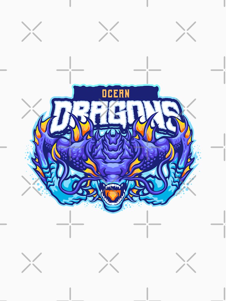 Ocean Dragon Mascot by AnimalLover4eva T-Shirts, Hoodie, Sweatshirt | BlankRebels.com (Image 3)