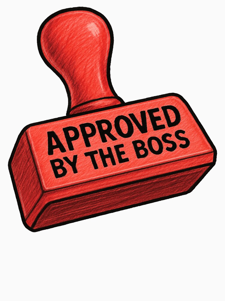 Approved by the Boss Stamp by Vendeloc T-Shirts, Hoodie, Sweatshirt | BlankRebels.com (Image 3)