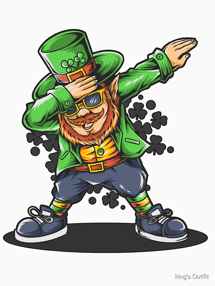 Dabbing st. patrick's day bearded man in glasses and hat by king's Outfit T-Shirts, Hoodie, Sweatshirt (Image 3)
