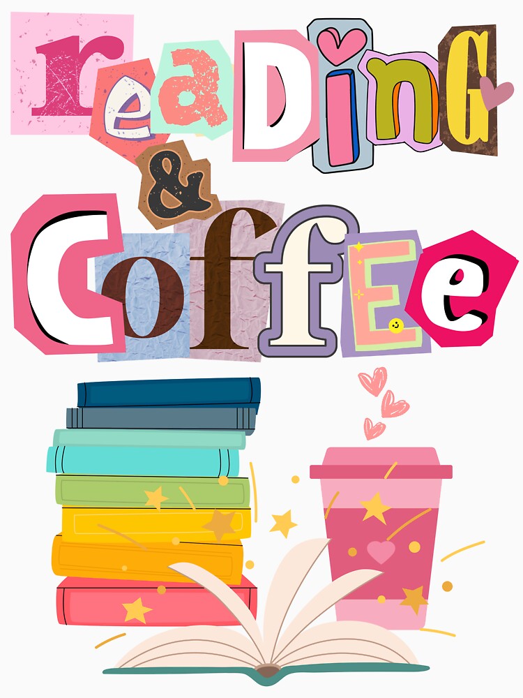 Reading and Coffee by Thehatinthecat T-Shirts, Hoodie, Sweatshirt | BlankRebels.com (Image 3)