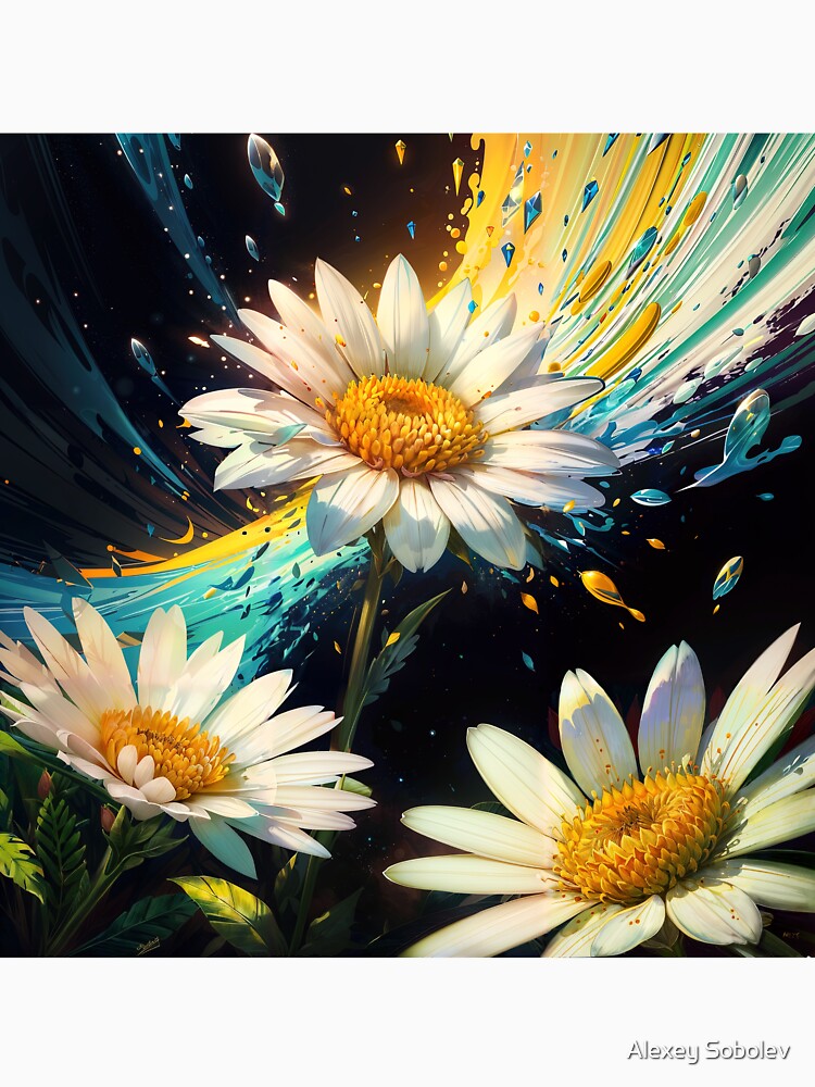 Daisy Dance: A Modern Abstract by Artistic Imagery T-Shirts, Hoodie, Sweatshirt | BlankRebels.com (Image 3)