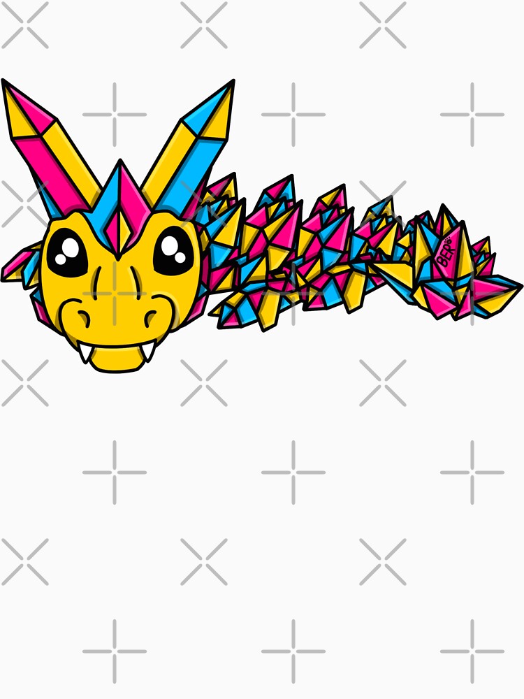 Pansexual Pride Crystal Fidget Dragon by SentABear T-Shirts, Hoodie, Sweatshirt | BlankRebels.com (Image 3)